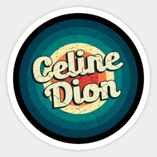 Graphic Celine Name Retro Vintage Circle Sticker